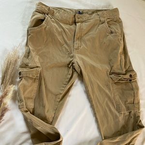 flex cargo tan size 34 x30 pants utility mens